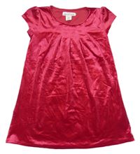 Vínové sametové šaty H&M
