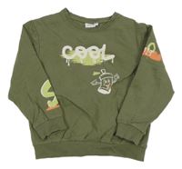 Khaki mikina s nápisem Name it