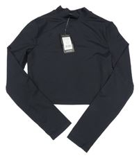Nové - Černé crop triko New Look