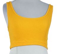 Dámský oranžový žebrovaný crop top H&M