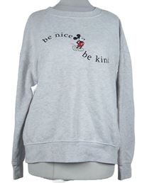 Dámská šedá mikina s Mickeym Disney