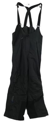 Pánské černé šusťákové oteplovačky s kšandami TCM 