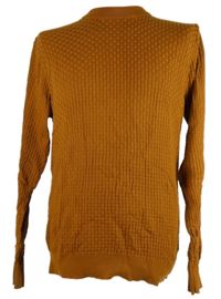 Pánský skořicový vzorovaný svetr Next