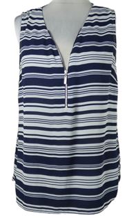 Dámská tmavomodro-bílá pruhovaná halenka Atmosphere