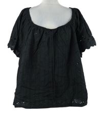 Nové - Dámská černá madeirová halenka Next 