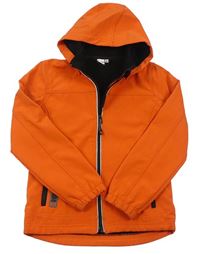 Oranžová softshellová bunda s kapucí Topo