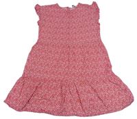 Červené květinové šaty Primark