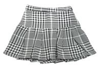 Bílo-černá kostkovaná sukně Y.F.K.