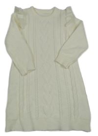 Bílé pletené šaty Shein