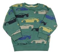 Zelená mikina s auty M&S