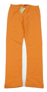 Nové - Neonově oranžové legíny 