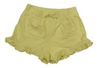 Žluté bavlněné kraťasy Primark