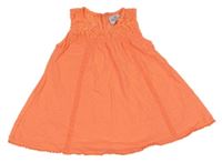 Neonově oranžový top s krajkou Topolino