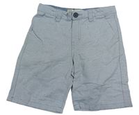 Bílo-modré pruhované plátěné chino kraťasy Denim Co.