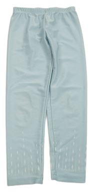 Světlemodré legíny se vzorem Elsa