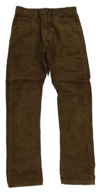 Hnědé manšestráky M&S