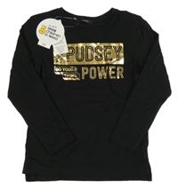 Nové - Černé triko s nápisem George