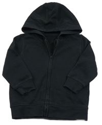 Černá propínací mikina s kapucí George