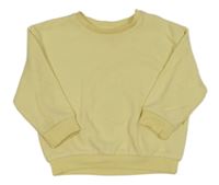 Citronová žebrovaná mikina Primark