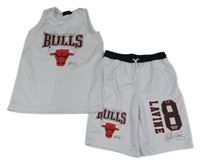 2set - Bílé basketbalové tílko + kraťasy - Chicago Bulls