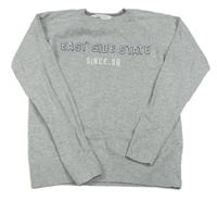 Šedý svetr s nápisem H&M