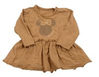 Hnědé bavlněné šaty s Minnií George 