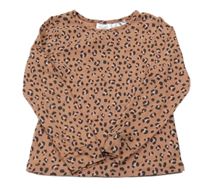 Růžové vzorované triko H&M