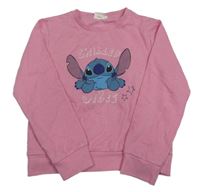 Světlerůžová mikina se Stitchem Disney 