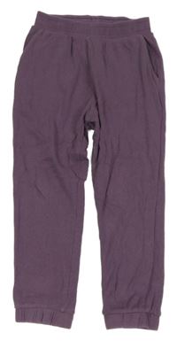 Fialové žebrované tepláky Next