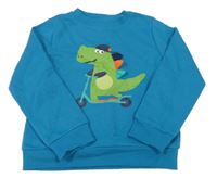 Azurová mikina s dinosaurem Lily & Dan