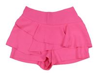 Křiklavě růžové sukňové kraťasy Candy Couture