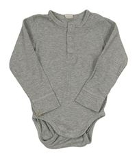 Šedé melírované žebrované body H&M