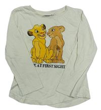 Smetanové triko se Simbou a Nalou Disney