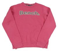 Tmavorůžová mikina s logem Bench.