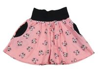 Růžovo-černá melírovaná sukně s očima