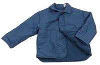 Tmavomodrá zateplená bunda s límečkem ZARA