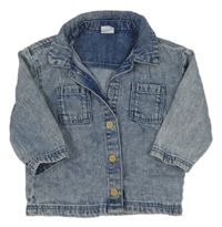 Modrá plísňová riflová košilová bunda F&F