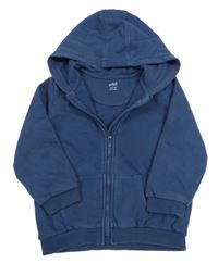 Tmavomodrá propínací mikina s kapucí M&S