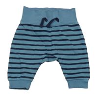 Modro-tmavomodré pruhované turecké tepláky C&A