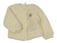 Smetanová huňatá zateplená bunda s hvězdičkou ORCHESTRA