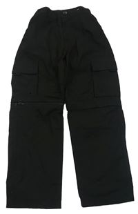 Černé outdoorové cargo kalhoty s odepínacími nohavicemi Mountain Warehouse