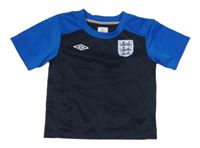 Tmavomodro-safírové fotbalové tričko - England Umbro