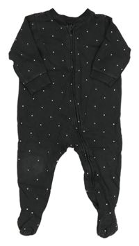 Antracitový puntíkatý overal H&M