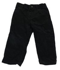 Černé manšestrové kalhoty Gymboree