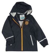 Tmavomodrá nepromokavá bunda s kormidlem a kapucí Lupilu