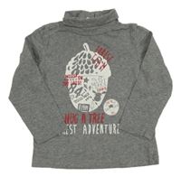 Šedý melírovaný rolák s žaludem C&A