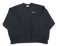 Černá oversize mikina s logem Champion