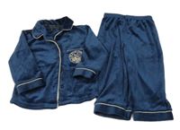 Tmavomodré plyšové pyžamo - Polární express