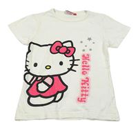 Bílé tričko s Hello Kitty Sanrio