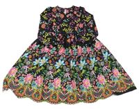 Černo-barevné květované lehké šaty V by Very